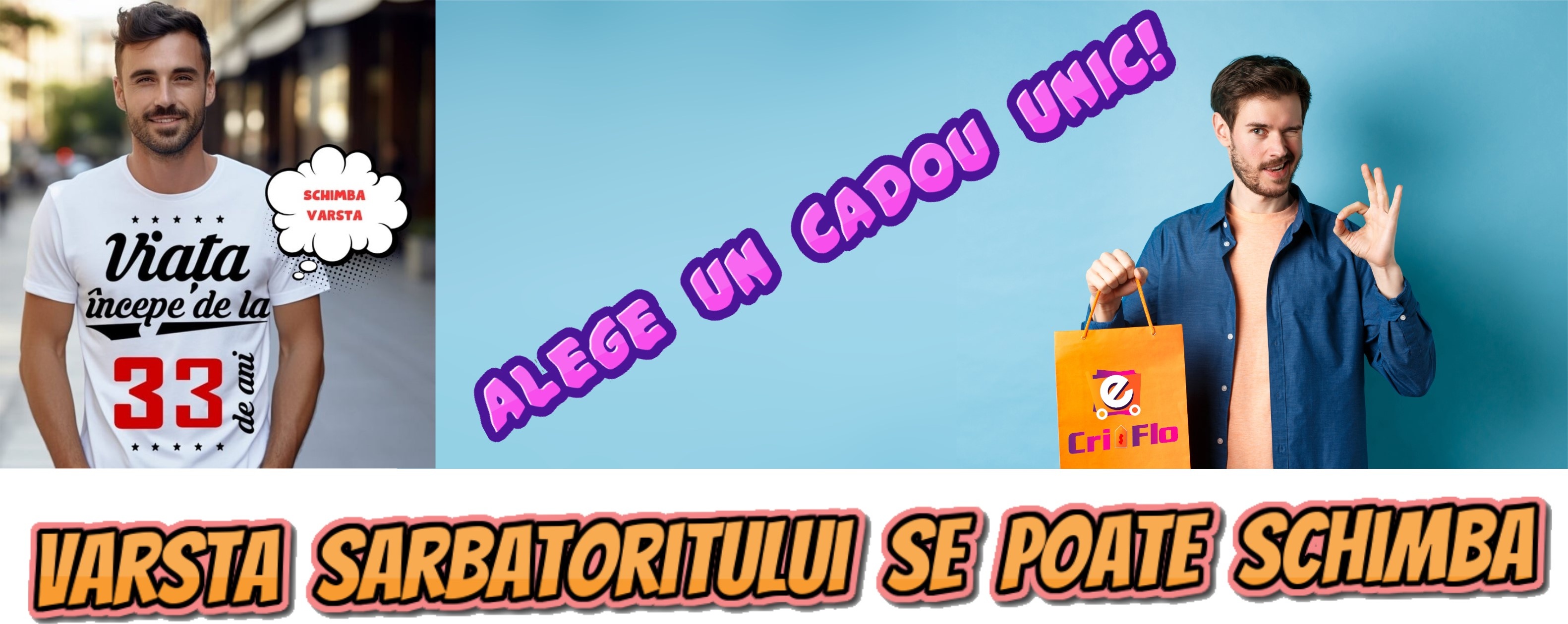 Cadou perfect aniversare Banner Cadou Aniversar Tricou Viata incepe de la ...